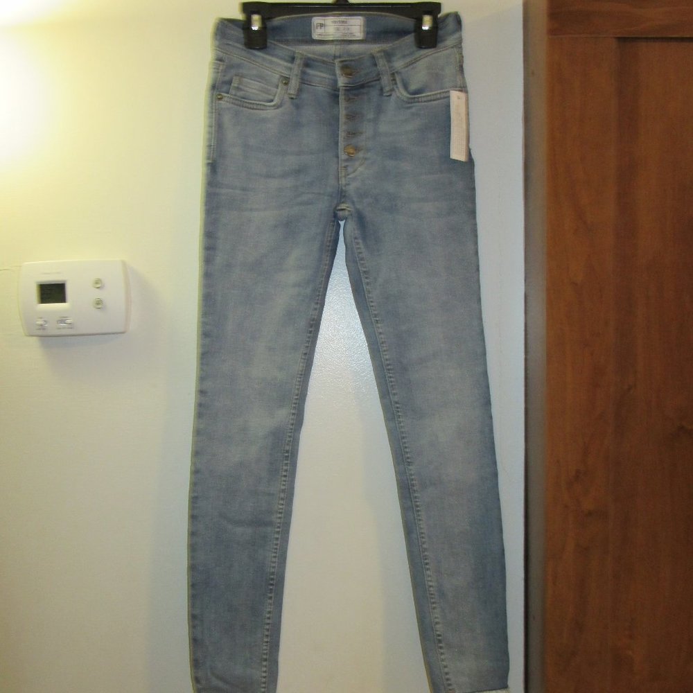 Free People 5 Button Jeans